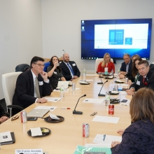 Policy committee meeting around large table